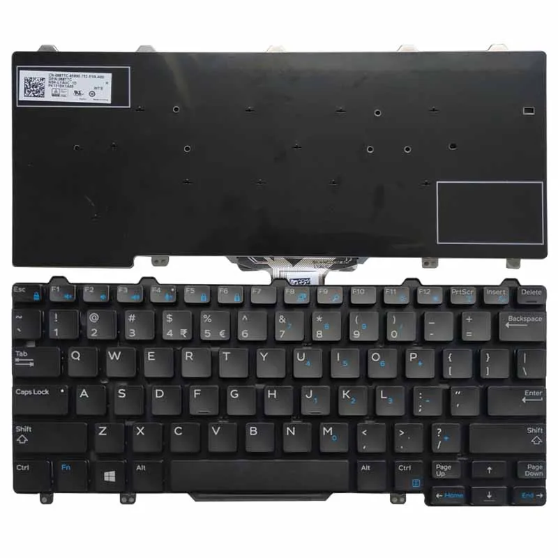 NEW US laptop keyboard For DELL Latitude E7270 068TTC US keyboard