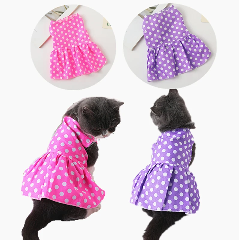 Модные юбки костюм кошки красивые для домашних животных одежда щенка летняя