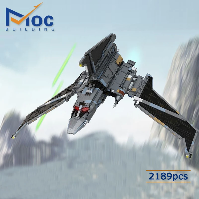 

The Bad Batch Moc Building Blocks Shuttle Havoc Marauder With Stand Assemble DIY Bricks Model Toys Gifts