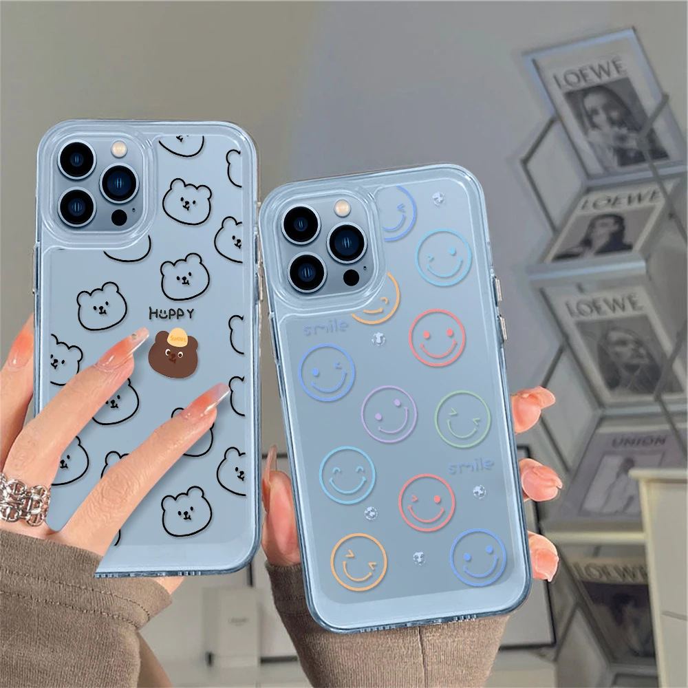 

Cartoon Cute Phone Case for iPhone 14 13 12 11 Pro Max Mini XS XR X Protection Shell Back Cover for iPhone13 ProMax Coque Fundas