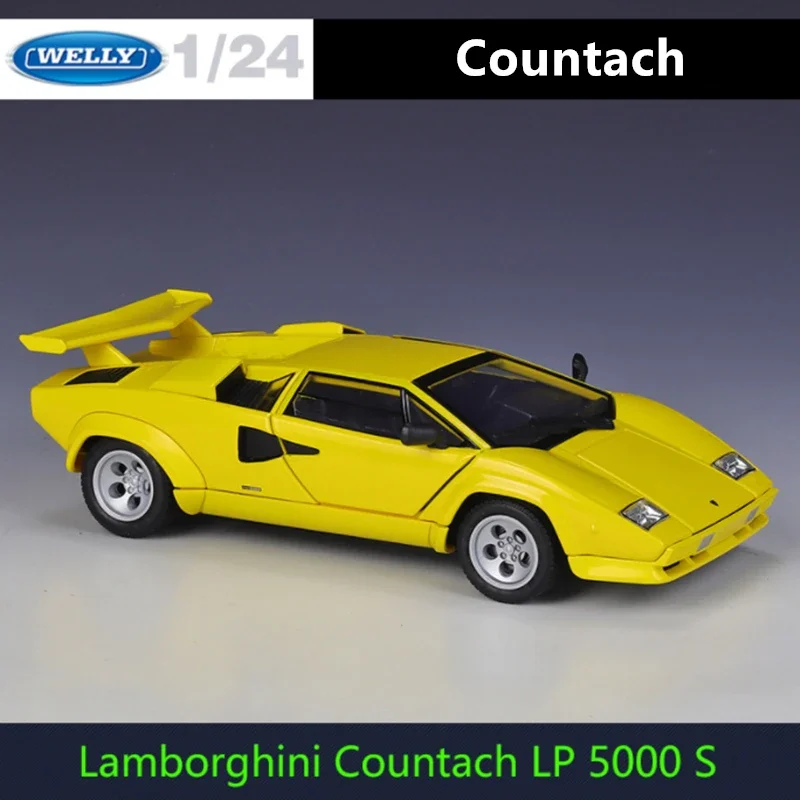 Модель спортивного автомобиля Welly 1:24 Lamborghini Countach LP5000s из сплава модель литая