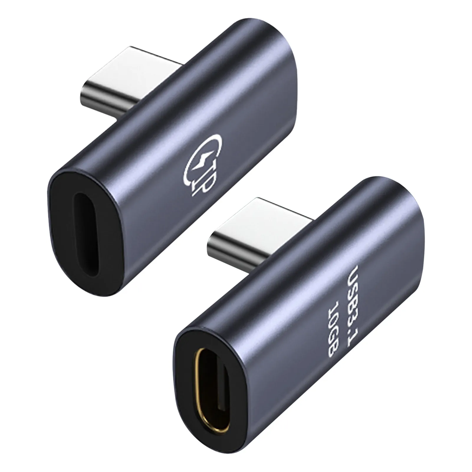 

Переходник с USB C на USB C прямой угловой переходник Type-C мама на Type-C папа быстрая и стабильная передача данных Совместимость с телефонами и пла...