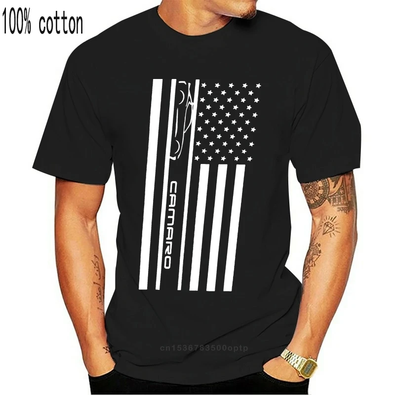 100% хлопок круглый вырез индивидуальный принт Мужская футболка Camaro американский
