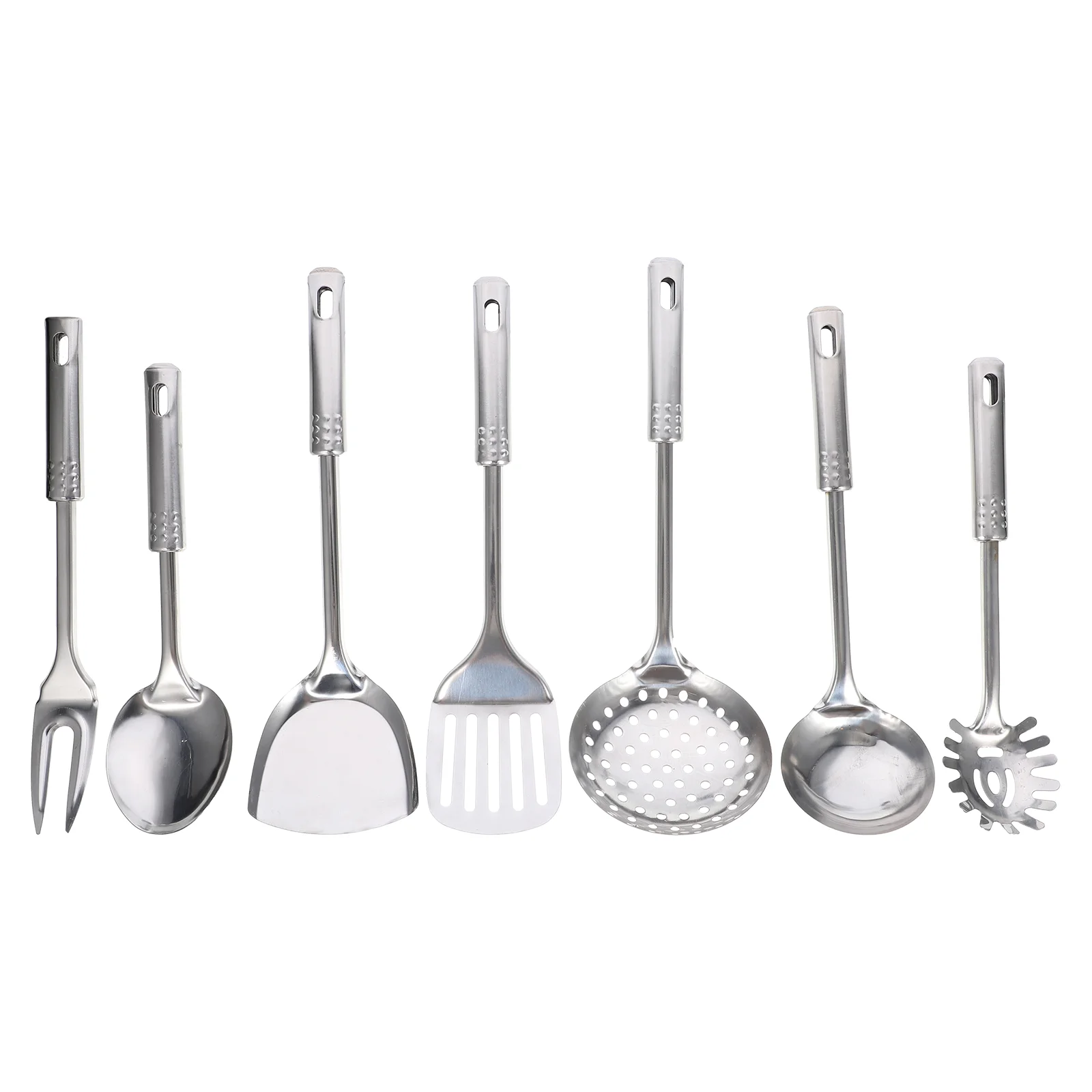 

Cooking Kitchen Stainless Steel Set Utensils Utensil Spatula Spoon Kitchenware Tools Gadgets Cookware Colander Sets Soup Turner