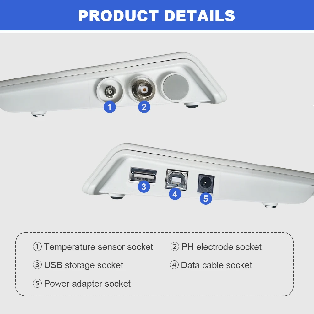 Приборы для pH-метра ZOIBKD P901 лабораторный комплект настольного со светодиодным