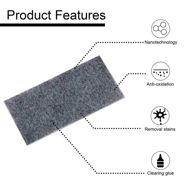 6Pcs Nano Sparkle Cloth for Car Scratches Nano Cloth Scratch Remover 