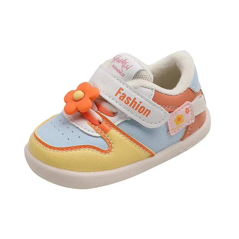 Autumn Winter New Baby Girls Leather Shoes White Yellow Color Toddler Princess Fashion Boots Infant First Walkers Sale