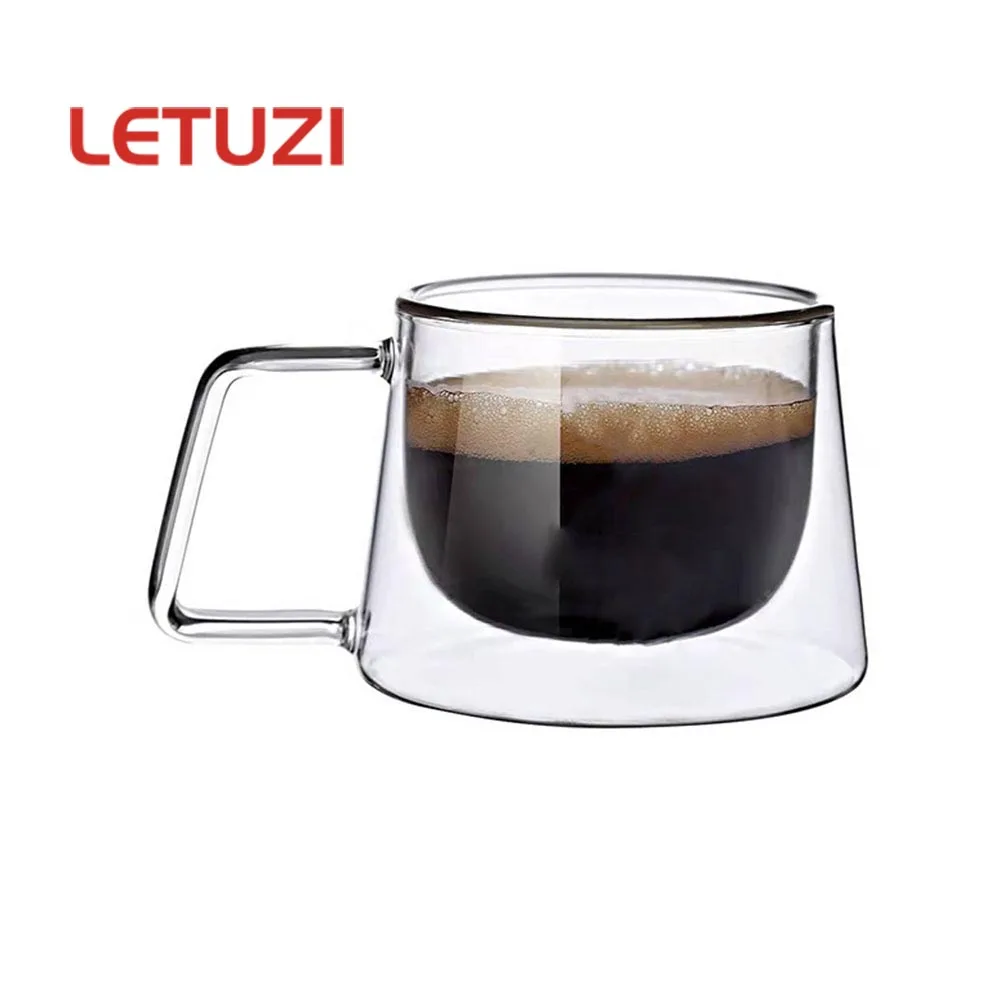 

Creative Simple Double Layer Transparent Insulated Glass Cup Coffee Mug Insulation Beer Teacup for Home Gift Bar Drinkware