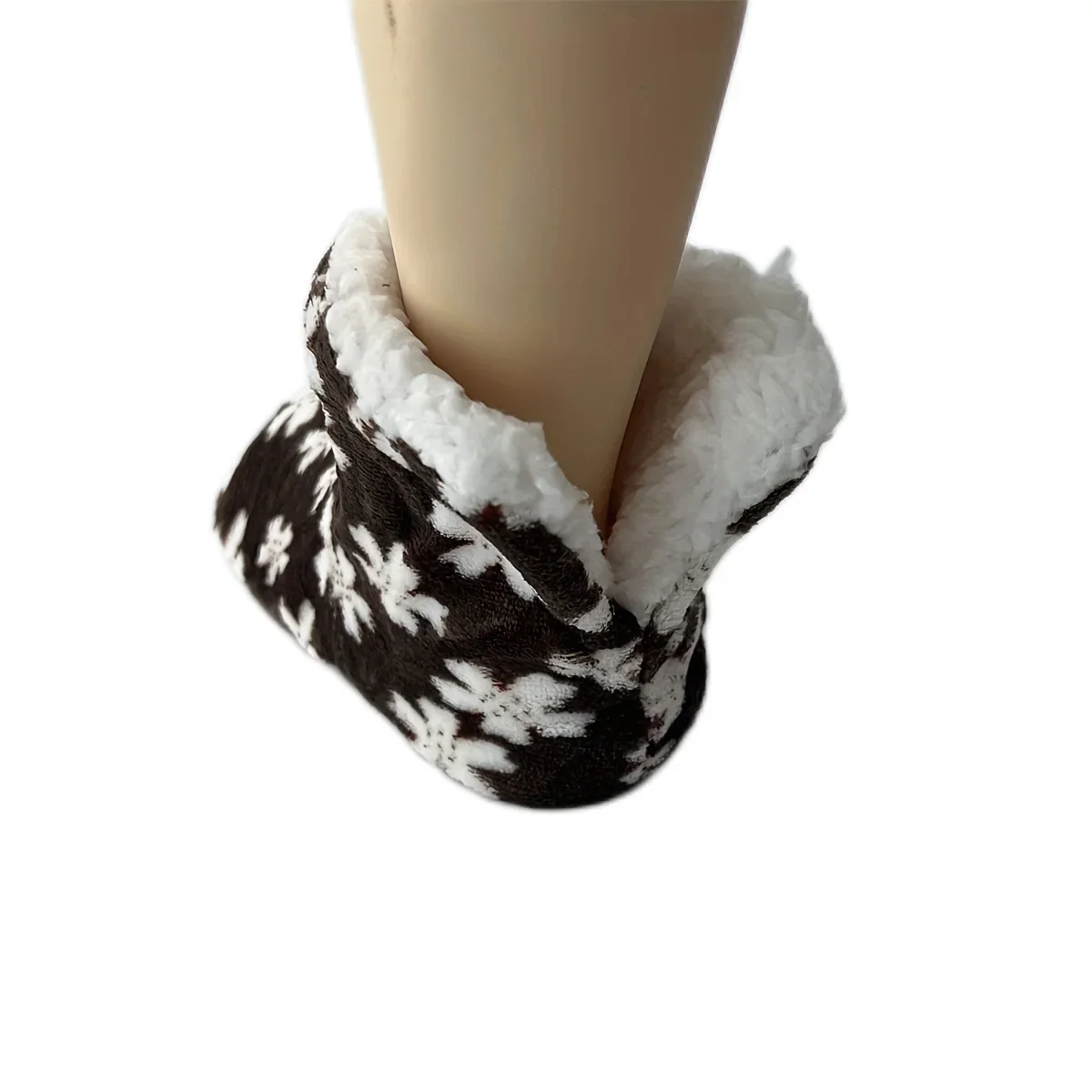 Женские плюшевые тапочки с мехом цвет в ассортименте