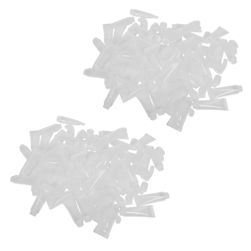 

100 Pack 10Ml Lip Gloss Tubes Empty Lotion Refill Tubes Soft Squeeze Tubes For DIY Travel Distribution Bottle