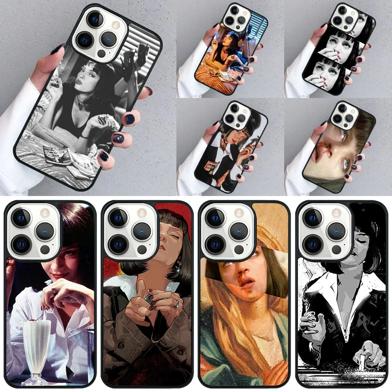 Чехол для телефона Криминальное чтиво iPhone 16 15 13 14 Pro Max 11 12 Mini Plus 2022 XR XS MAX