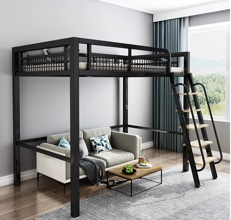 

Поднятая двуспальная кровать, кровать, стол, детская комбинация высоких и низких размеров, односпальная верхняя чердачная кровать