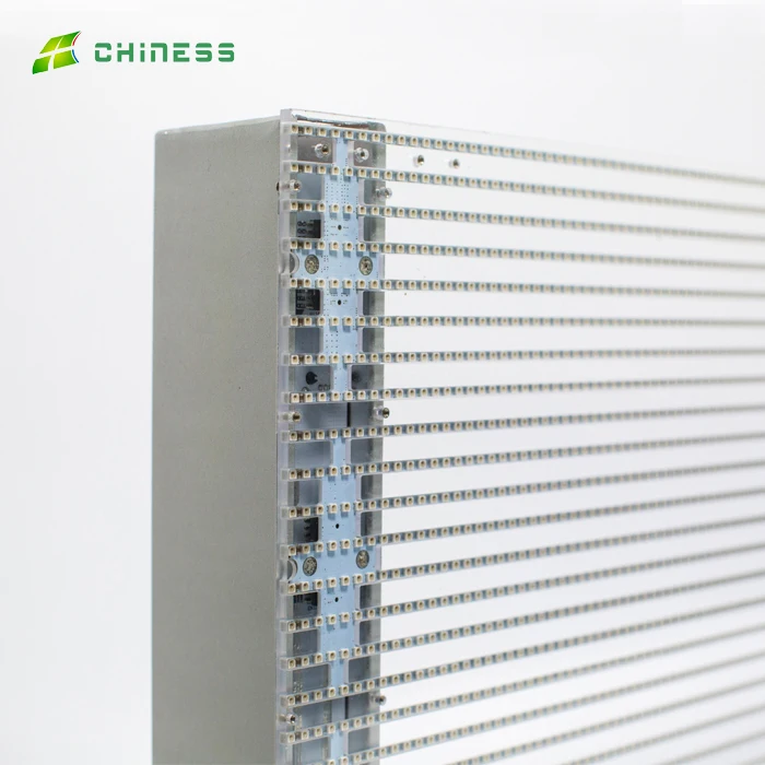 Гибкий прозрачный экран P10 для видеостены