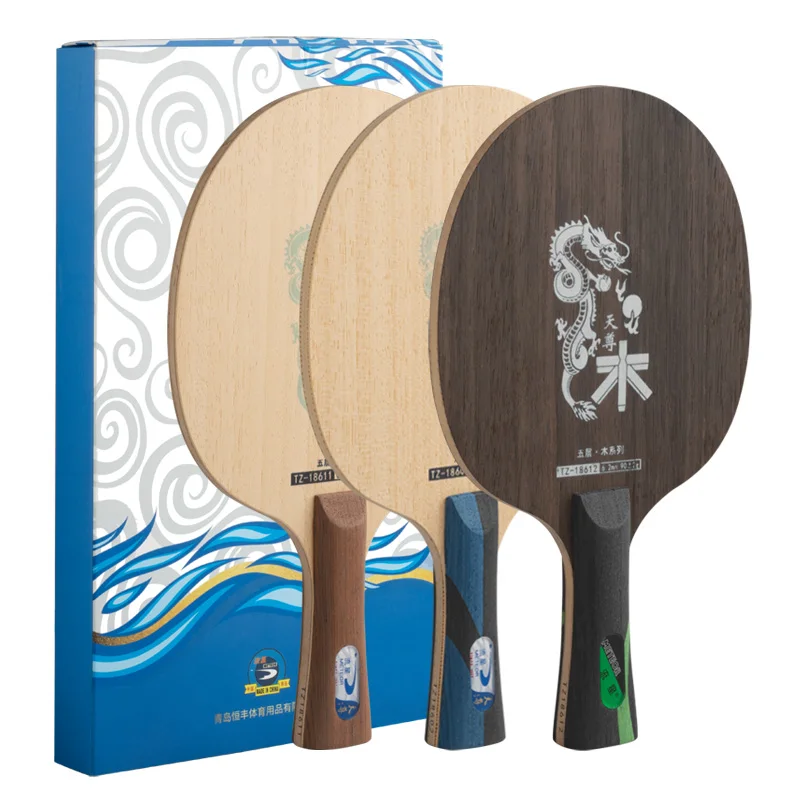 Ракетка для настольного тенниса METEOR DRAGON WOOD Series DE5 черное дерево DW5 DW9