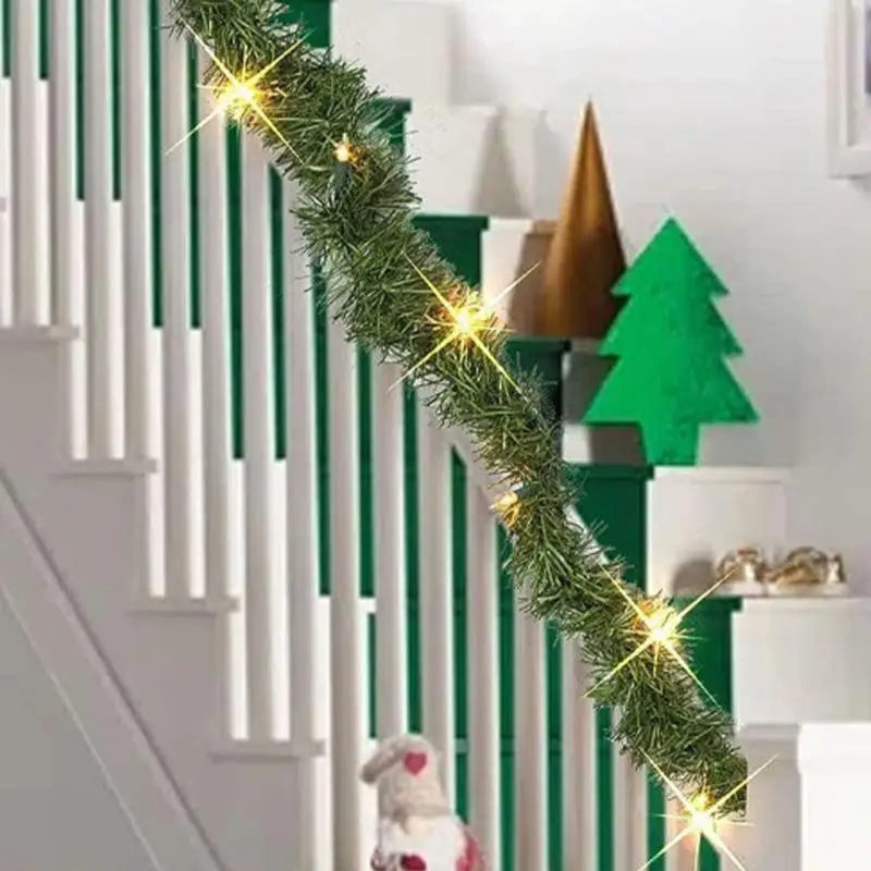Гирлянда из искусственной зелени 14 8 футов рождественская гирлянда украшение