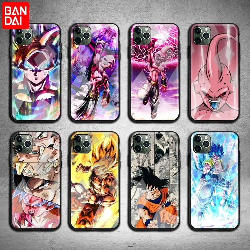 

Dragon Ball Goku Majin Buu Phone Case Tempered Glass For iPhone 13 12 11 Pro Mini XR XS MAX 8 X 7 6S 6 Plus SE 2020 cover