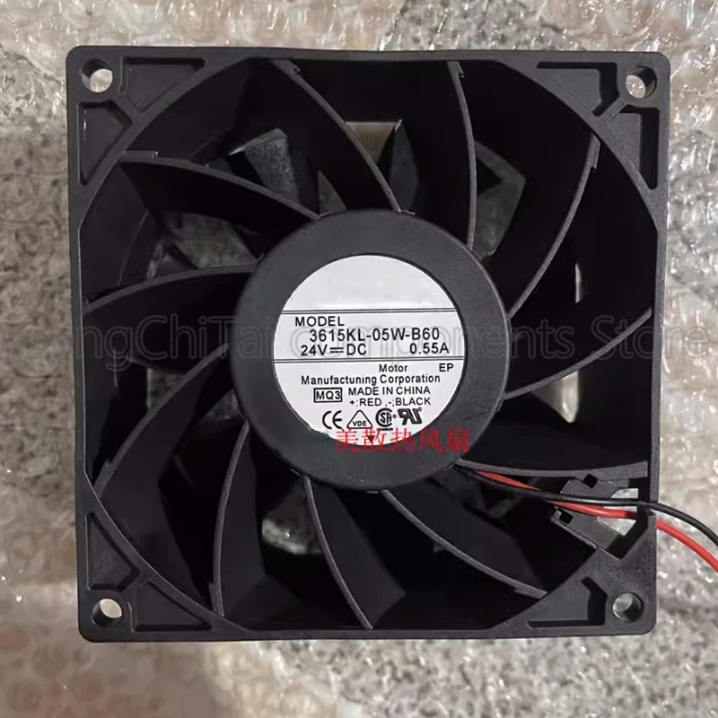 Оригинальный 100% рабочий 3615KL-05W-B60 24V 0.55a охлаждающий вентилятор