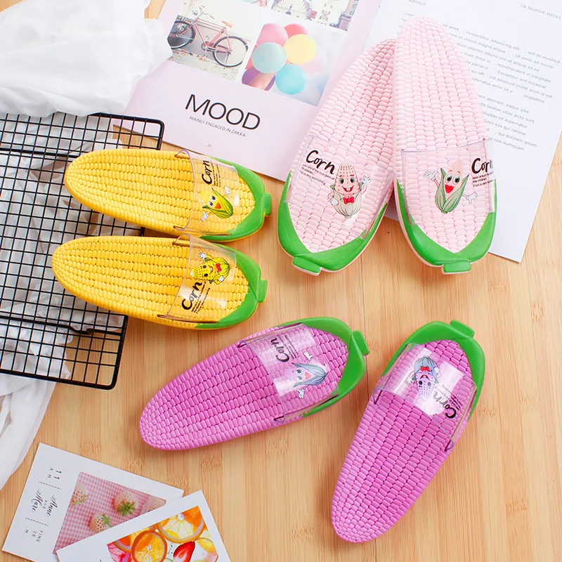

Slippers Women's Summer 2022 New Creative Corn Parent-child Slippers Indoor and Outdoor Wear Flip-flops Fashion Children's Shoes