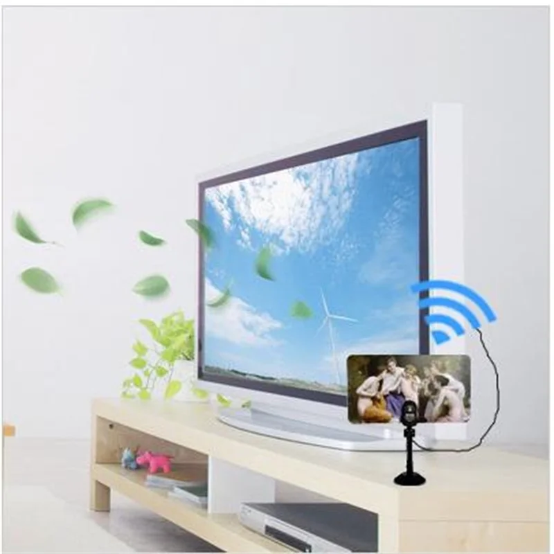 TV Antenna   Digital Indoor TV Antenna   HD/DTV/UHF/VHF/FM  Gain 35dBI IEC connector   with Sucker