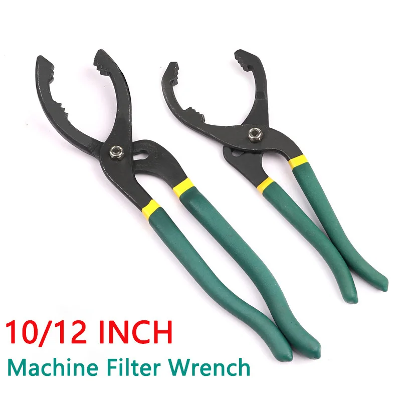 10 12 inch Adjustable Filter Removal Pliers Oil Filter Wrench Pliers Household Universal Tools Convenient Accessories