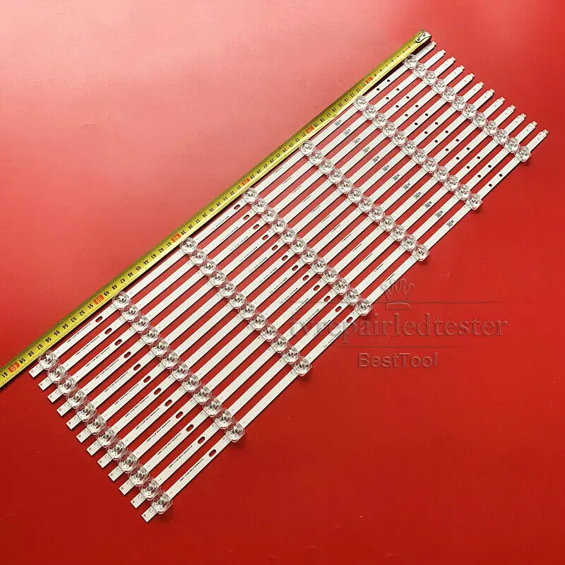 

12Pcs LED Strips for 2014CURVED55 55CA9550 SVS550AB5 L55H9600A-CUD LTA550FW01 led tv bar