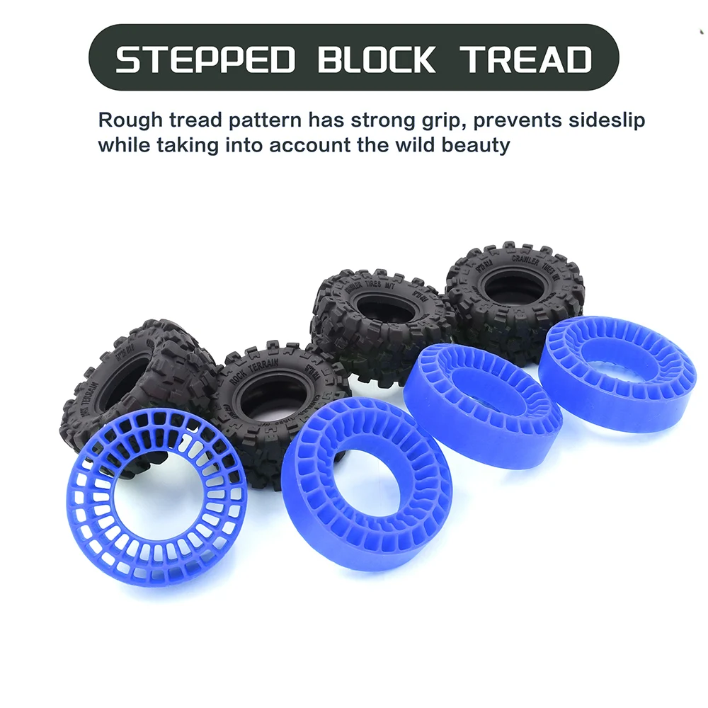 RAFLOT Super Soft 1 0-дюймовая шина 57*25 мм Muddy Swamp Tire с синими силиконовыми резиновыми