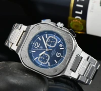 luxury watch bell ross watch mens global limited edition stainless steel business chronograph fashion casual quartz watch