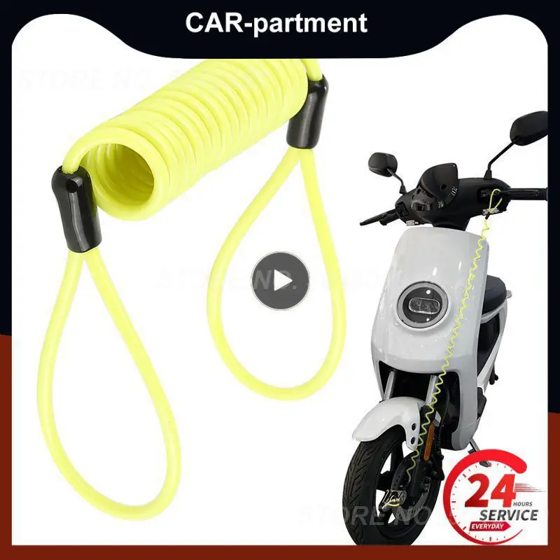 

1~10PCS Alarm Disc Lock Security 150cm Universal Motorbike Motorcycle Wheel Disc Brake Alarm Lock Bag And Reminder Spring Cable