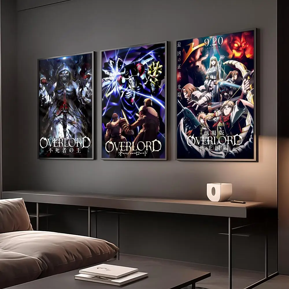 Фото Постер Aniem O-overlord, винтажный настенный декор, эстетичный декор для комнаты, принт для гостиной, спальни, украшение для дома №4