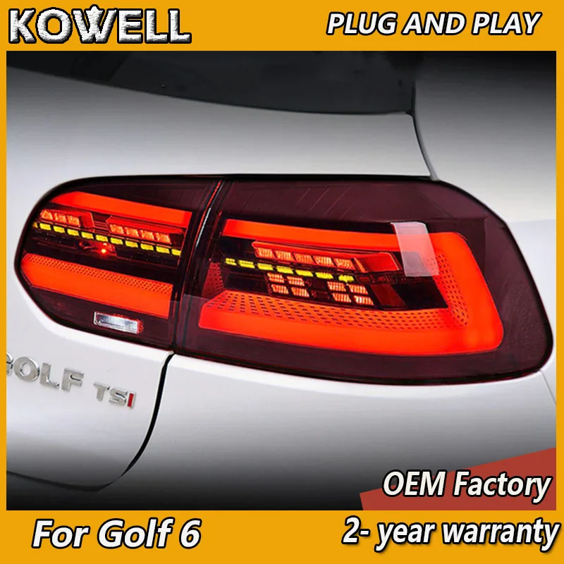 Стайлинг автомобиля для Volkswagen Golf 6 задние фонари 2009-2012 VW MK6 DRL противотуманные фары