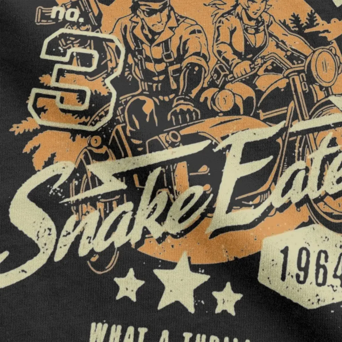 Мужские футболки Metal Gear Solid 3 Snake Eater одежда из чистого хлопка с юмором короткими