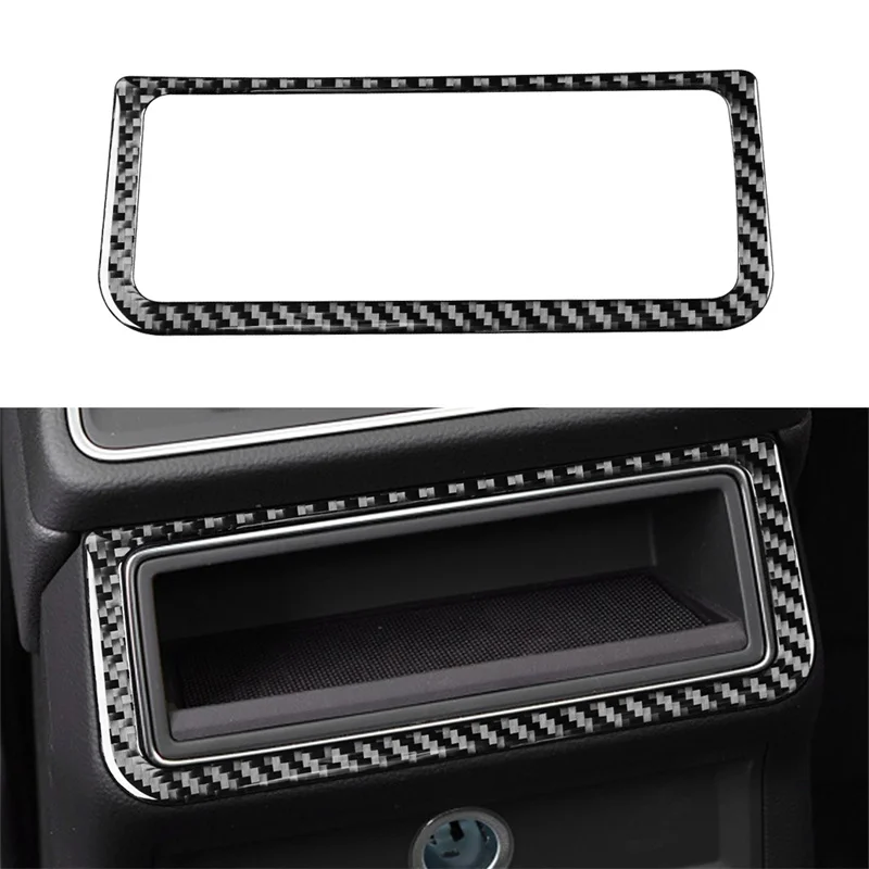 

for Audi A6L A7 2019 Rear Air Conditioning Screen Frame Decoration Cover Trim Sticker Car Interior Accessories Carbon Fiber