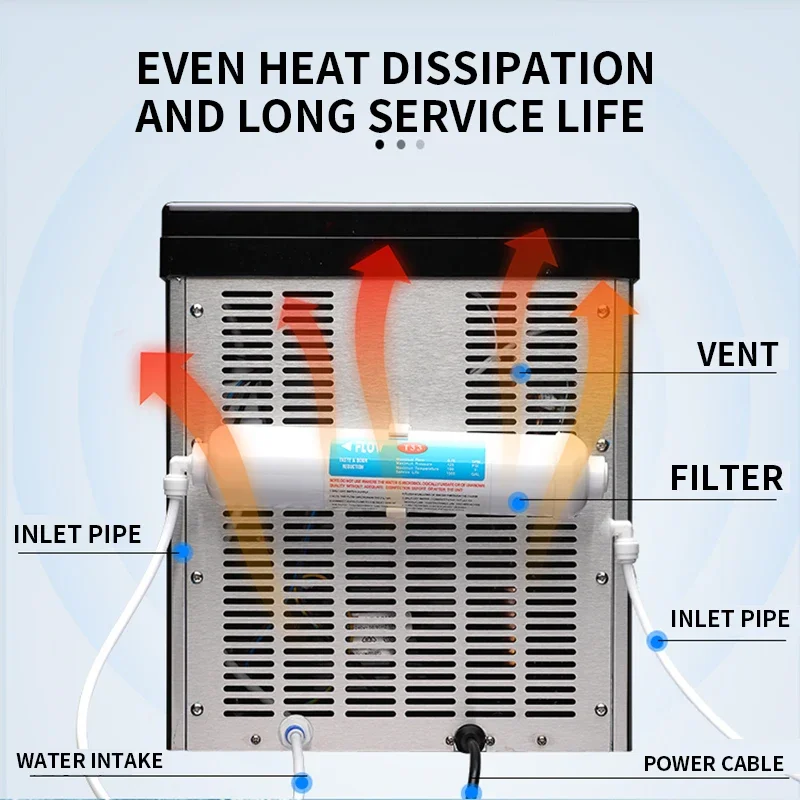 24 кг коммерческий льдогенератор чайный магазин бар КТВ большой маленькие