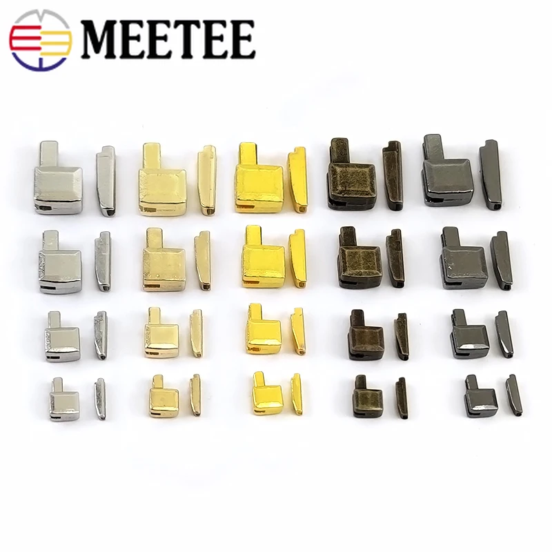 

50/100Sets Zipper Stopper For 3# 5# 8# 10# Metal Zippers Tape Zip Bottom Retainer Zips Insertion Repair Kit Sewing Accessories