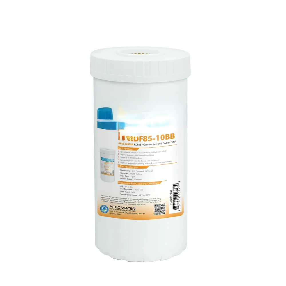 

10 in. Whole House Replacement Water Filter Iron and Hydrogen Sulfide Removal (FI-KDF85-10BB)