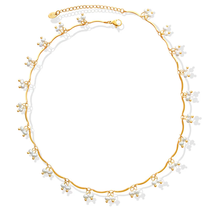 

Модное ожерелье DAVINI из натурального пресноводного жемчуга, подвеска из искусственного жемчуга, ювелирные изделия