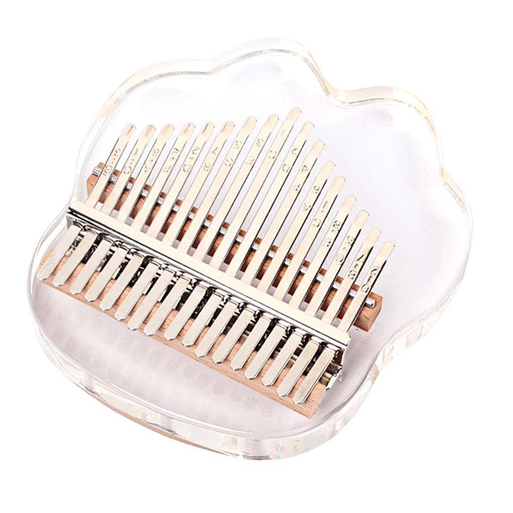 

17-Keys Acrylic Kalimba Adults Beginners Supplies Better-resonance Musical Instrument Surface Thumb Piano Home