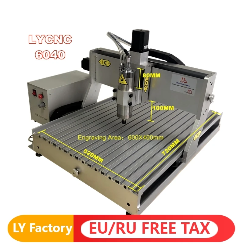 

Фрезерный станок с ЧПУ 6040, 4 оси, 800 кВт, Вт, USB