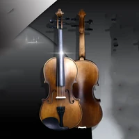 handmade bow rosin violin 44 shoulder rest acoustic hard infinished violin children wood bois de inacabado musical instrument