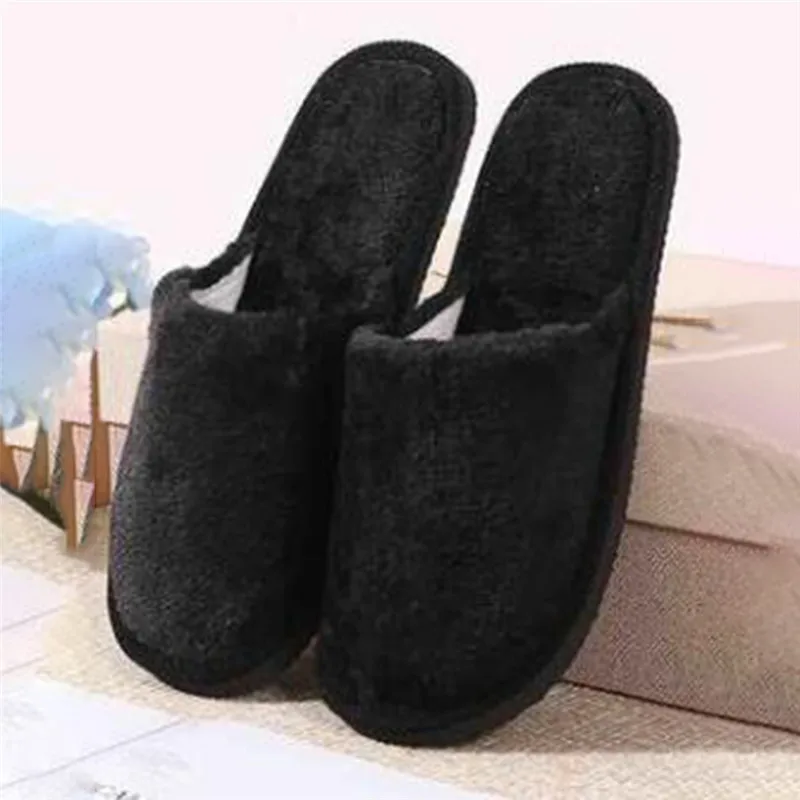 Women Home Slippers Indoor Bedroom Light Eva Couple Cotton Slipper Solid Soft Flip Flops Autumn Winter Warm Furry Plush Shoes