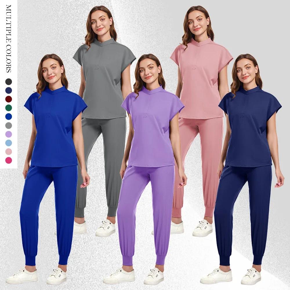 Медицинская униформа женские наборы скрабов рабочая одежда для медсестер и