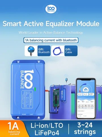 100BALANCE Smart BMS Active Balancer для LiFePO4 аккумуляторов 4S-24S