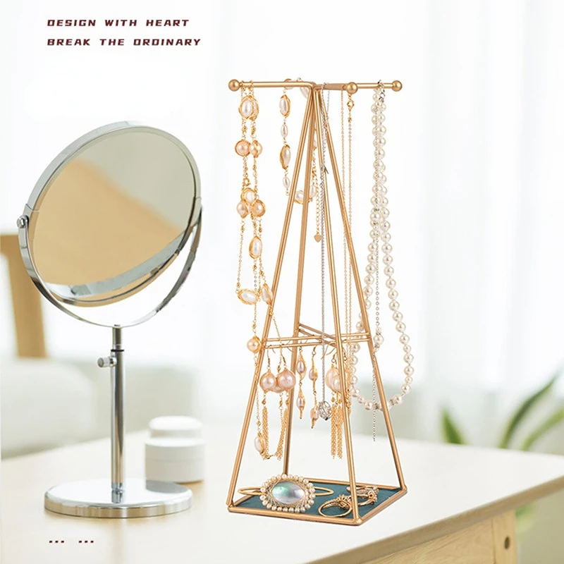 European and American Ins-style Jewelry Rack Jewelry Towers Necklace Earring Ring Jewelry Jewelry Organizer Display Props