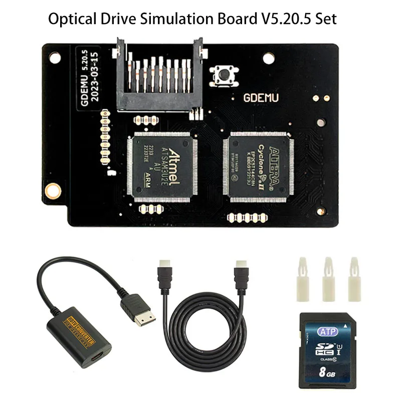 Плата моделирования оптического привода GDEMU V5.20.5 с 8G SD-картой преобразователь