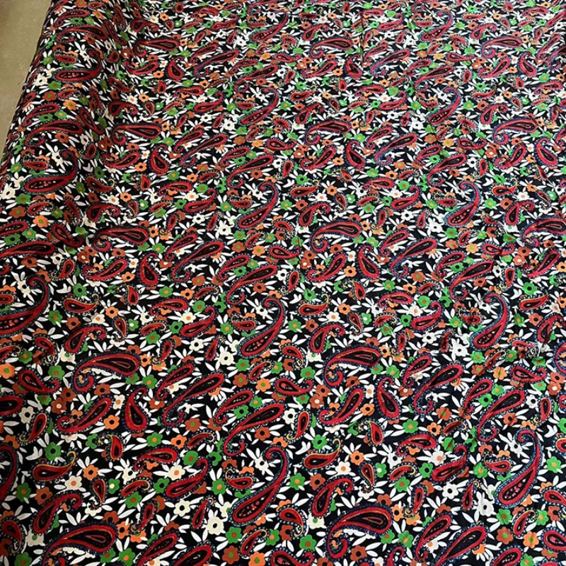 

Silk Crepe Fabric Spring Summer Digital Printing Mulberry Silks Crepe De Chine Material Wide Swing Skirt Shirt Fabrics Per Meter