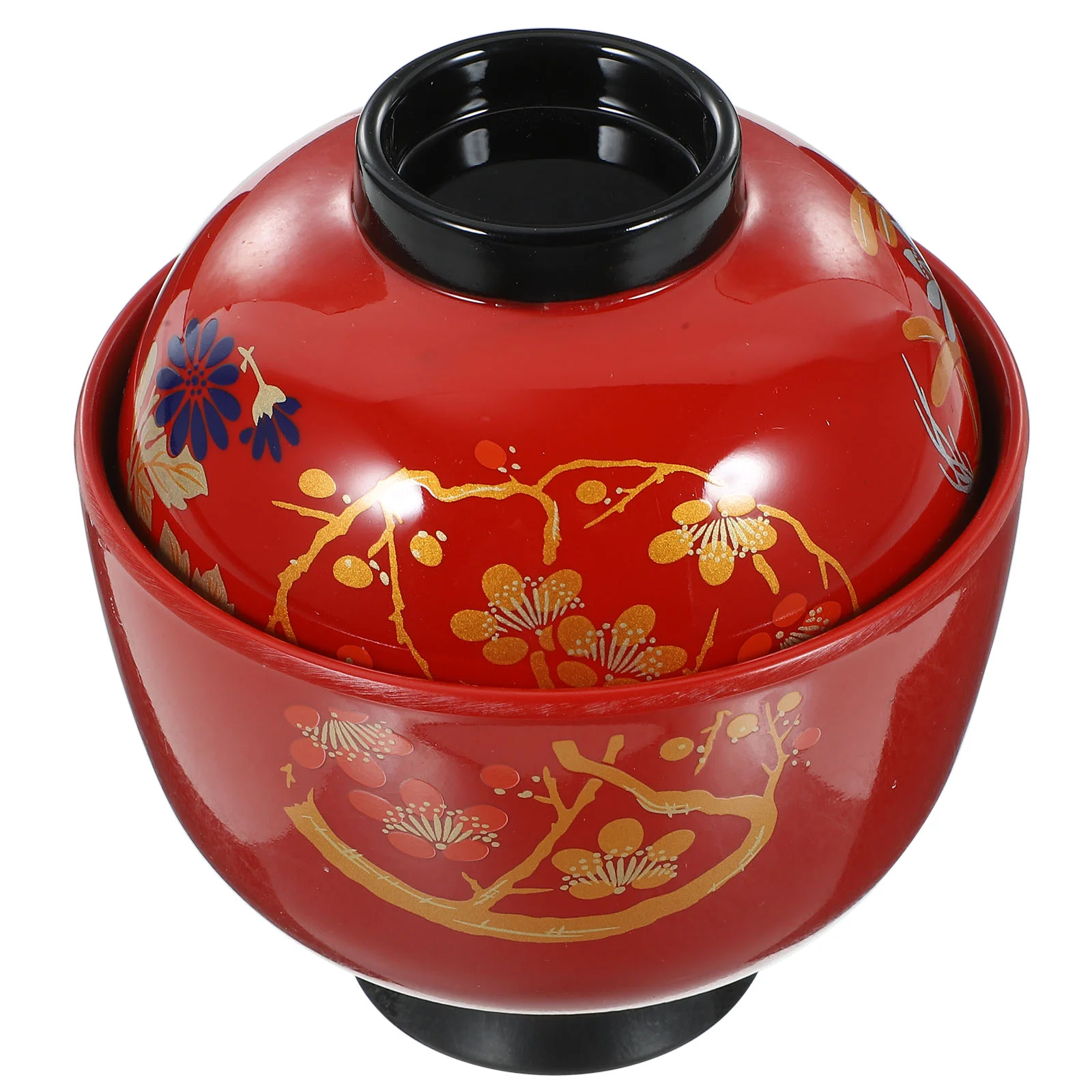 

Container Lid Lidded Soup Serving Bowl Rice Bowls Japanese Household Food Melamine Sushi