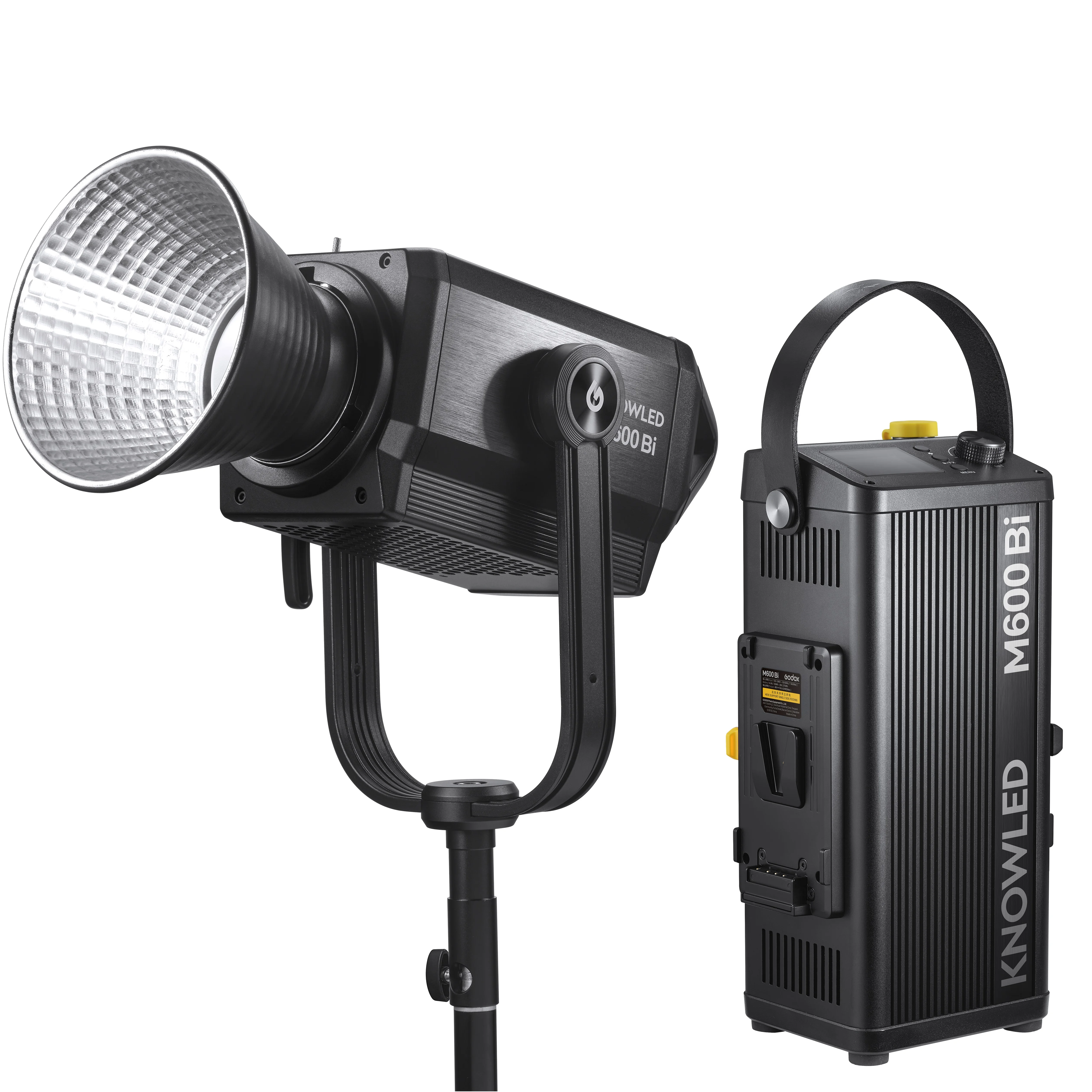 

Godox Knowled M600Bi Bi-Color LED Moonlight 2800K-6500K CRI 96+ TLCI 97+ 730W Bowens Mount LED Video Lighht with 7 FX Effects