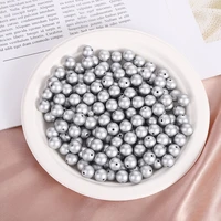 environmentally abs imitation pearls high brightness straight hole pearls bead diy beaded jewelry clothing accessories