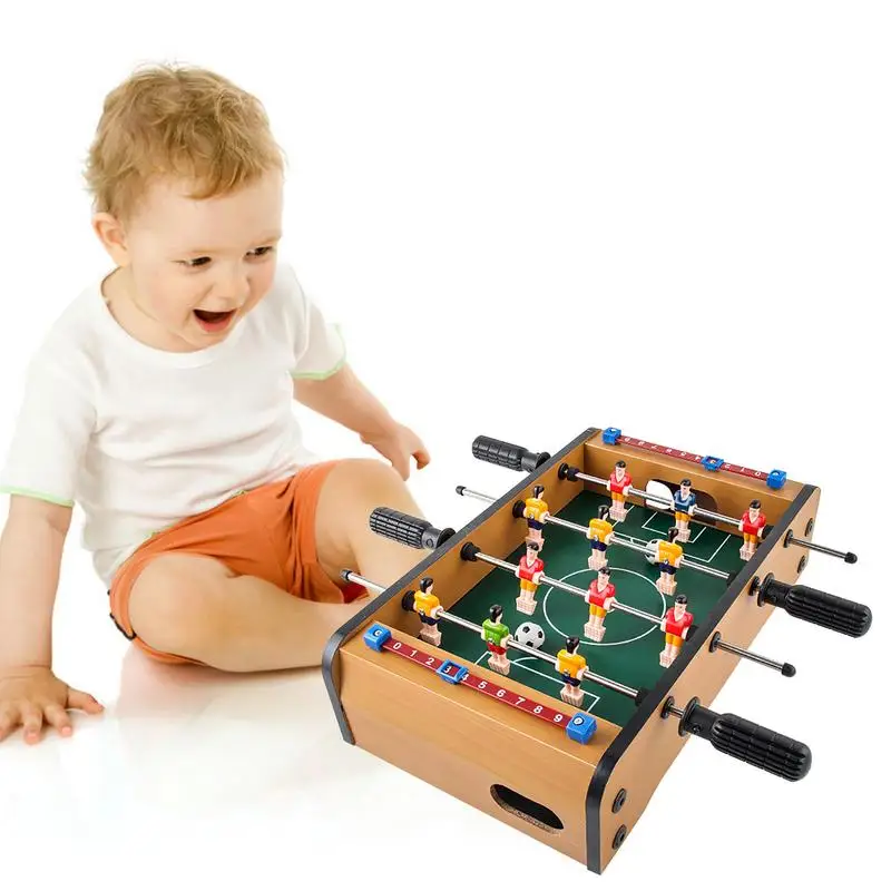

Foosball Table Mini Football Table Game 2 Footballs Classic Recreational Hand Soccer Game For Kids Family Night Parties Game