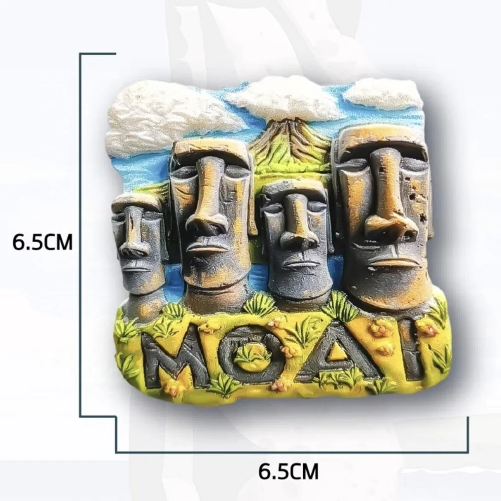 

Магниты для холодильника 3D Моай из смолы